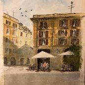 My project for course: Modern Techniques for Watercolor Cityscapes. Painting, and Watercolor Painting project by alorente22 - 09.30.2022