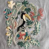 Mi jardín tropical de Yumiko Higuchi . Embroider project by Elisa Marqués Novo - 10.01.2022