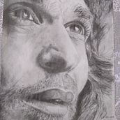 Retrato de Camarón. Painting, and Portrait Drawing project by Jesica MP - 07.07.2008