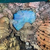 The first page of my book. Traditional illustration, Arts, Crafts, Paper Craft, and Sketchbook project by amelieyu - 10.02.2022