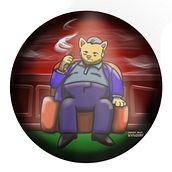 Fat Kitty . % Sarah Green tarafından hazırlanan Geleneksel illüstras, Ve on projesi - 09.30.2022