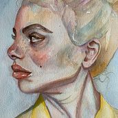 My project for course: Artistic Portrait with Watercolors. Fine Arts, Painting, Watercolor Painting, and Portrait Drawing project by Yosr Ouarghi - 10.02.2022