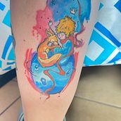 Mi proyecto del curso: Técnicas de color para tatuajes. Traditional illustration, Drawing, Digital Illustration, Tattoo Design, and Digital Drawing project by Joshua Esquivel - 09.23.2022