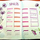 My project for course: Floral Drawings to Illustrate your Bullet Journal. Lettering, Drawing, Botanical Illustration, H, Lettering, Management, and Productivit project by os9225 - 10.02.2022