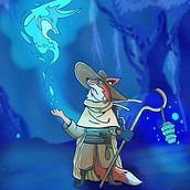 Mon projet du cours : Illustration d’animaux fantastiques sur Procreate. Traditional illustration, Character Design, Drawing, Digital Illustration, Stor, telling, and Narrative project by Sébastien BERARD - 10.05.2022