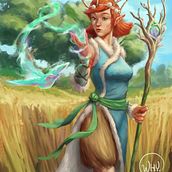 Forest Spirit. Un proyecto de Ilustración tradicional, Diseño de personajes y Pintura digital de Wahyue S - 17.04.2020