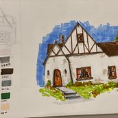My project for course: Expressive Architectural Sketching with Colored Markers. Un proyecto de Bocetado, Dibujo, Ilustración arquitectónica, Sketchbook e Ilustración con tinta de thiagoterleski - 08.10.2022