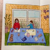 My project for course: Exploratory Sketchbook: Find Your Drawing Style. Un proyecto de Ilustración tradicional, Bocetado, Creatividad, Dibujo, Pintura a la acuarela, Sketchbook y Pintura gouache de Simone Wolfe-Kramers - 03.10.2022