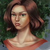My project for course: Digital Fantasy Portraits with Photoshop. Un progetto di Illustrazione tradizionale, Disegno, Illustrazione digitale, Disegno di ritratti, Disegno digitale e Pittura digitale di Polina Tsymbal - 03.10.2022
