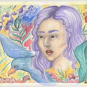 Mi proyecto del curso: Ilustración en acuarela: naturaleza y vida. Un proyecto de Pintura, Pintura a la acuarela y Dibujo de Retrato de Laura Tirelli - 03.10.2022