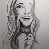 Mein Abschlussprojekt für den Kurs: Künstlerische Tuschemalerei mit chinesischer Tinte. Un progetto di Illustrazione tradizionale, Belle arti, Pittura, Disegno a matita, Disegno di ritratti, Disegno artistico e Illustrazione con inchiostro di Susanne Weiss - 03.10.2022
