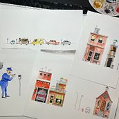 My project for course:  Imaginary Places: Draw, Paint, and Digitize on Photoshop. Sketching, Drawing, Digital Illustration, Architectural Illustration, and Narrative project by Alan Furst - 10.03.2022