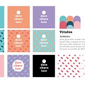 Mi proyecto del curso: Diseño de identidad de marca: Date Chocolate. Un proyecto de Diseño, Dirección de arte, Br, ing e Identidad, Diseño gráfico y Diseño de logotipos de Mariana Montoya - 03.10.2022