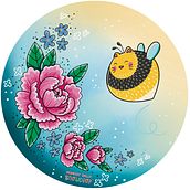 Bumble Kitty . % Sarah Green tarafından hazırlanan Geleneksel illüstras, Ve on projesi - 10.03.2022