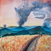 Mon projet du cours : Techniques d’aquarelle moderne : couleur, onirisme et émotions. Traditional illustration, Fine Arts, Painting, and Watercolor Painting project by billaudmelanie - 10.04.2022