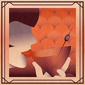 My project for course: Art Deco Style for Digital Illustration. Traditional illustration, Fine Arts, Poster Design, and Digital Illustration project by natalia_glaz - 10.03.2022