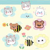 My project for course: Kawaii Illustration: Create Charming Characters. Traditional illustration, Character Design, and Manga project by Arin Day - 10.04.2022