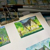 My project for course: Watercolor Travel Journal. Un progetto di Illustrazione tradizionale, Pittura ad acquerello, Illustrazione architettonica e Sketchbook di b_s - 04.10.2022