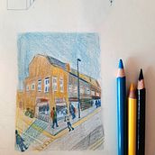 Mi proyecto del curso: Sketchbook ilustrado con lápices de colores. Un proyecto de Ilustración tradicional, Bellas Artes, Bocetado, Dibujo a lápiz, Dibujo, Dibujo artístico y Sketchbook de Dafne Fernández - 30.09.2022