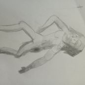 Mi proyecto del curso: Dibujo de la figura humana en movimiento un tanto cartoon o anime. Fine Arts, Sketching, Pencil Drawing, Drawing, and Realistic Drawing project by lucariozaldivar - 10.04.2022