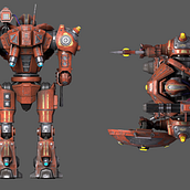 Some 3D work of mine, an old crypt and Mech.. 3D, and Game Design project by gabriel_rudner - 10.05.2022