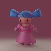 Tamalin, un proyecto del curso: Creación de personajes kawaii en 3D con Blender . Un proyecto de Ilustración tradicional, Diseño de personajes, Ilustración digital, Modelado 3D y Manga de Luna Yahaira Isaza Morales - 05.10.2022