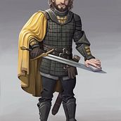 sir strong from house of the dragon. Traditional illustration, Character Design, Digital Illustration, Concept Art, Digital Drawing, and Digital Painting project by mauro perez - 10.05.2022