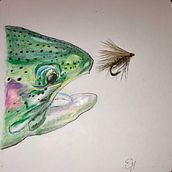 Fly Fishing Art & etc.. Sketching project by Eric Halloran - 10.05.2022
