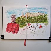 Mein Abschlussprojekt für den Kurs: Aquarellsketching: Drück deine Ideen aus . Traditional illustration, Sketching, Creativit, Drawing, Watercolor Painting, and Sketchbook project by Nina - 10.04.2022