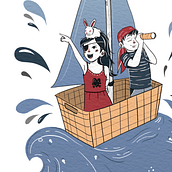 Meu projeto do curso: Publicações para crianças: design editorial e ilustração. Un proyecto de Diseño de personajes, Ilustración digital, Ilustración infantil, Dibujo digital y Literatura infantil						 de Sophia Mello - 06.10.2022