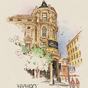 Sketches jack el ilustrador. Traditional illustration, and Architecture project by Juan Antonio Celada - 10.05.2022