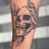 My project for course: Tattoo for Beginners - Healed SKULL 💀  . Un progetto di Design di tatuaggi di andrea talavera - 05.10.2022