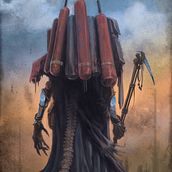 Maledict - Necro collector. Traditional illustration, and Character Design project by Fabio Camargo - 09.13.2022