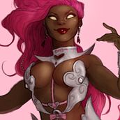 Character Concept- Goddess of Love for Strategy Card Game ‘Divine Intervention’. Un proyecto de Ilustración tradicional, Diseño de personajes y Concept Art de Ellis Brown - 04.10.2022