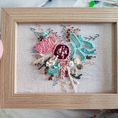 Mi proyecto del curso: Técnicas avanzadas de bordado: puntadas y composiciones con volumen. Un proyecto de Bordado y Diseño textil de marialmcasla - 06.10.2022