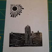 Mein Abschlussprojekt für den Kurs: Moderner Linolschnitt für originelle Drucke. Un proyecto de Ilustración tradicional, Artesanía, Bellas Artes y Estampación de katrinisdoingart - 06.10.2022