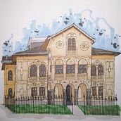 House in hometown. Architecture, and Traditional illustration project by dominic.d - 10.04.2022