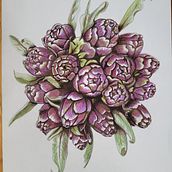 Mon projet du cours : Carnet de croquis botanique : une approche méditative. Un progetto di Illustrazione tradizionale, Bozzetti, Disegno, Pittura ad acquerello, Illustrazione botanica e Sketchbook di nthouveny - 06.10.2022