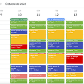 Mi proyecto del curso: Organización de agenda: gestiona tu tiempo y energía. Un proyecto de Consultoría creativa, Gestión del diseño, Marketing, Gestión y productividad							 de Carol Denisse Osorio Manzanares - 06.11.2022
