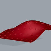 My project for course: No Seed Strawberry surface. Un projet de 3D, Architecture, Design, Fabrication de mobilier, Design industriel, Architecture d'intérieur, Conception de produits, Modélisation 3D, Architecture numérique , et Conception 3D de Alì Cynar - 07.10.2022