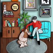 My project for course: Colorful Digital Illustration in Procreate - My art mentor, Michael . Traditional illustration, Drawing, Digital Drawing, and Digital Illustration project by Kathryn Brooks - 10.04.2022