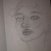 My project for course: Portrait Sketchbooking: Explore the Human Face. Sketching, Drawing, Portrait Drawing, Artistic Drawing, and Sketchbook project by Edan Jacobie - 10.08.2022