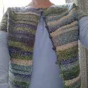 My project for course:  Top-Down: One-Piece Crocheted Garments . Un progetto di Fashion design, Fiber Art, DIY, Uncinetto e Textile Design di eta2nd - 08.10.2022