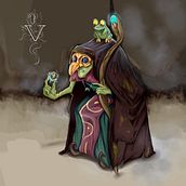 El Curandero. Un proyecto de Ilustración tradicional, Diseño de personajes, Ilustración digital y Pintura digital de Enrique Giovanni Juarez Moncayo - 08.10.2022