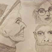 My project for course: Portrait Sketchbooking: Explore the Human Face. Sketching, Drawing, Portrait Drawing, Artistic Drawing, and Sketchbook project by Laura Calvert - 10.06.2022