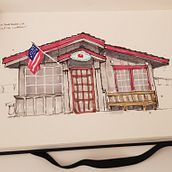 House Sketching . % Luigi Malara tarafından hazırlanan Geleneksel illüstras, on, Eskiz defteri, Mürekkep İllüstras, Ve onu projesi - 10.09.2022