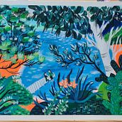 My project for course: Acrylic Painting Step by Step: Create Incredible Landscapes. Traditional illustration, Painting, Acr, lic Painting, and Sketchbook project by Farida Juzer - 09.28.2022