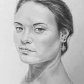 Mein Abschlussprojekt für den Kurs: Grafit-Zeichentechnik: Entwickle Porträts mit Ebenen. Fine Arts, Sketching, Drawing, Portrait Drawing, Realistic Drawing, and Artistic Drawing project by kreidlerkml - 10.09.2022