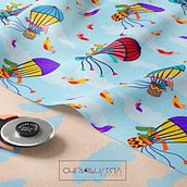 Baloon trip - from my Children stories collection. Un progetto di Illustrazione tradizionale, Character design, Pattern design, Illustrazione vettoriale, Illustrazione digitale e Illustrazione infantile di Christiana Sciarratta - 09.10.2022