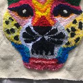Mi proyecto del curso: Bordado XL con aguja mágica. Embroider, Decoration, Punch Needle, and Textile Design project by Liliana Quintero - 10.09.2022